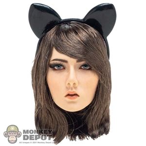 Monkey Depot - Accessory: YM Toys Female Black Cat Ear Headband