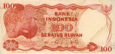 Uang kertas 100 rupiah 1984 nomor seri berurutan beberapa lembar