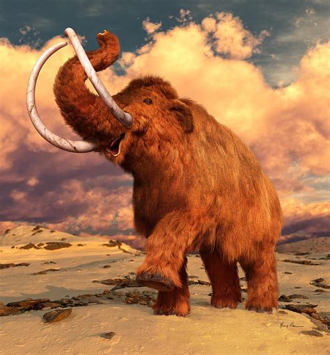 Woolly Mammoth Painting by Gary Hanna - Fine Art America