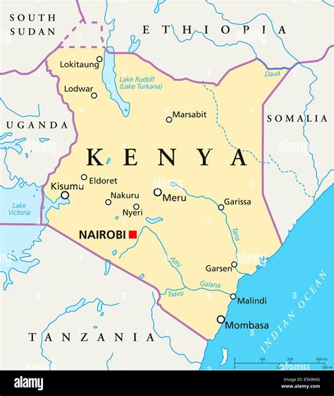 Kenya Map For Powerpoint Major Cities And Capital Clip Art Maps ...