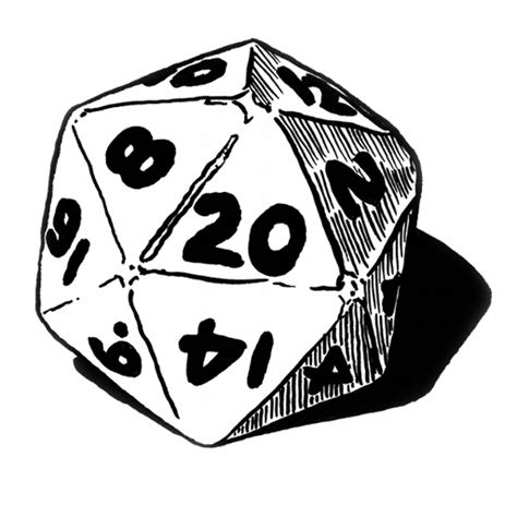 Download Dice D20 Dungeons System Dragons Black HQ PNG Image in ...