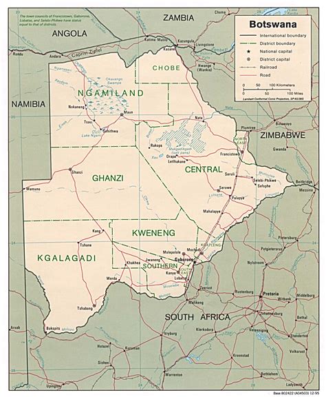 Botswana Maps - Perry-Castañeda Map Collection - UT Library Online