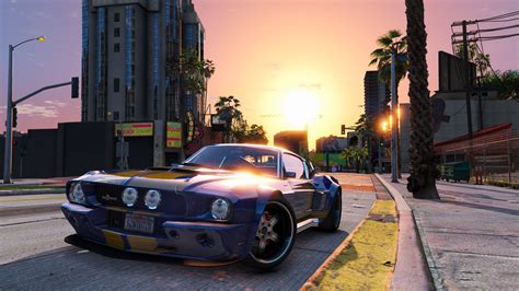 Download Ford Mustang Car City Video Game Grand Theft Auto V 4k Ultra ...