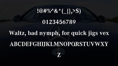 Mercedes Benz Font Free Download