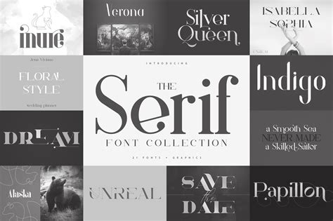 The Serif Font Collection | Serif Fonts ~ Creative Market