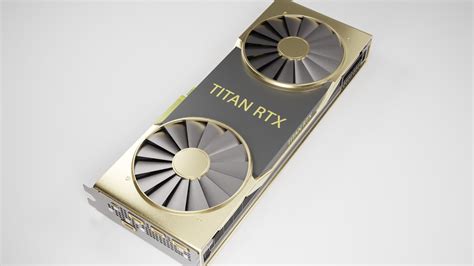 nvidia titan rtx gaming graphics card 3D model | CGTrader