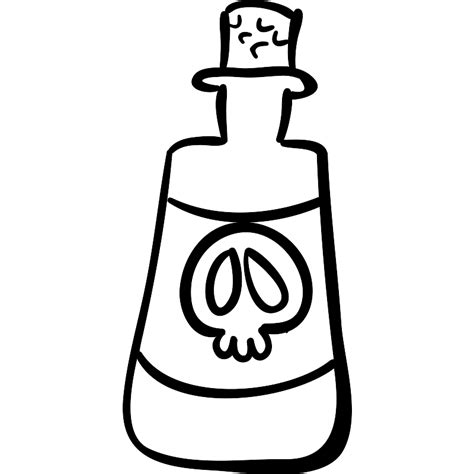 Halloween Poison Potion Drink Bottle Vector SVG Icon - SVG Repo