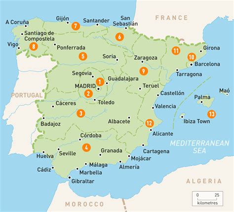 Map of Spain | Spain Regions | Rough Guides | Rough Guides