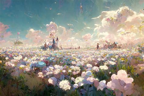 Anime Flower Field