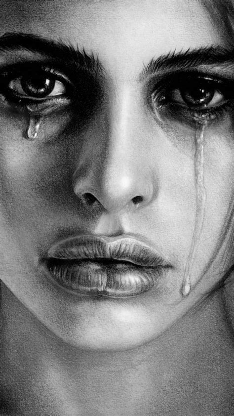 Sad Woman Crying Painting. Explore, Girl Crying HD phone wallpaper | Pxfuel