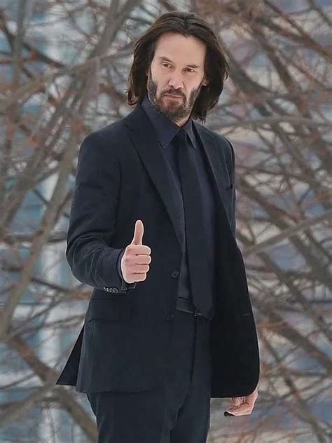 Keanu Reeves John Wick: Chapter 4 Black Suit - New American Jackets