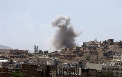 Saudi-led air strikes hit Yemen in response to Houthi missile attack ...