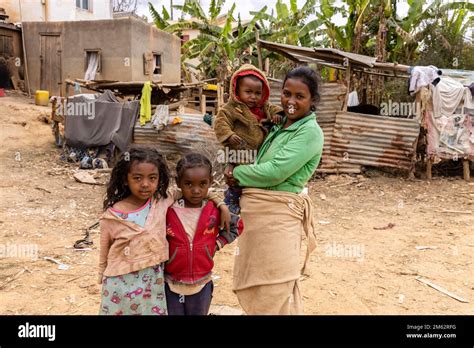 Masindray village family life, Antananarivo, Madagascar, Africa Stock ...