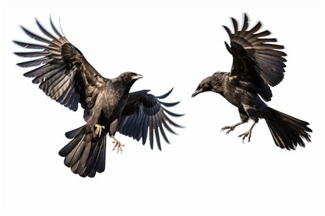 Premium AI Image | two birds are flying in the air