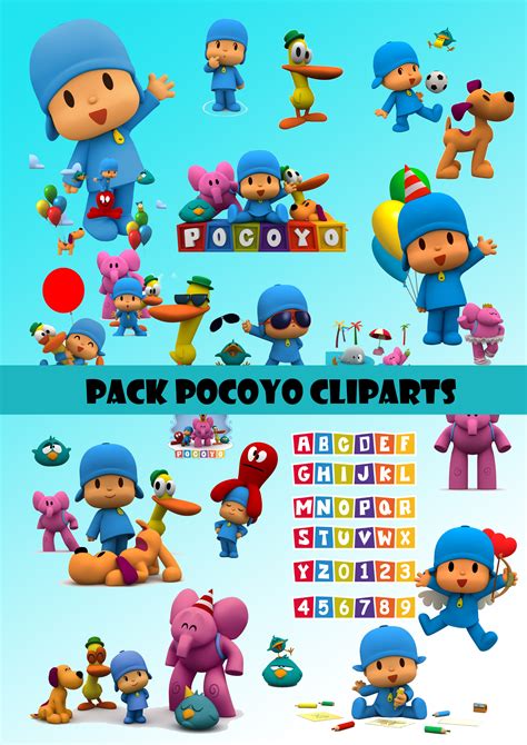 PACK CLIPARTS POCOYO by darkadathea on DeviantArt