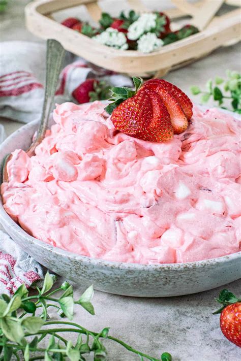 Strawberry Jello Fluff Salad - Aimee Mars