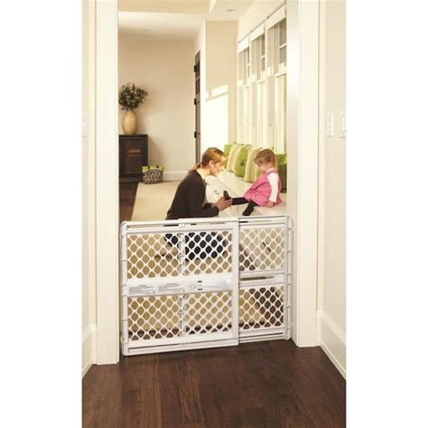 North States Supergate Classic 42-in x 26-in Gray Plastic Safety Gate ...