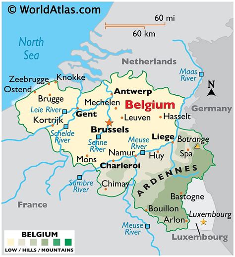 Belgium In A Map - Vanda Jackelyn