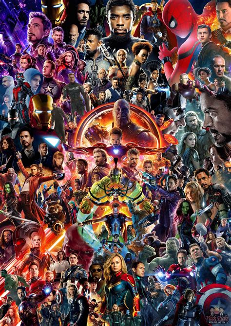 The Infinity Saga Poster (My Updated Artwork: Including All 22 MCU Film ...