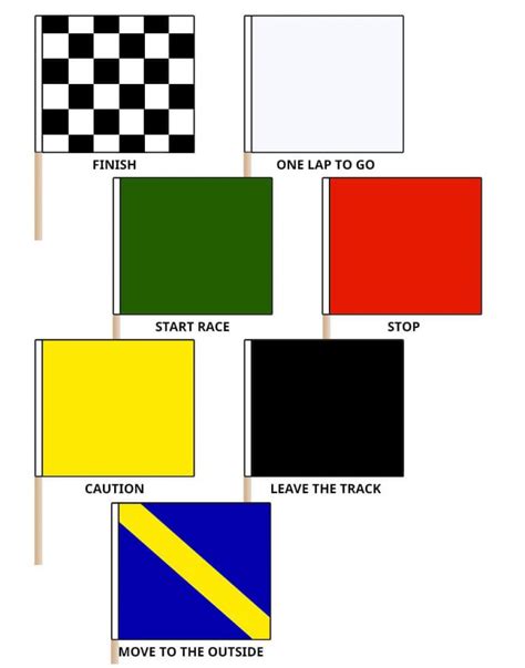 Auto Racing Individual Flags With Poles from Parker Flags and Pennants ...