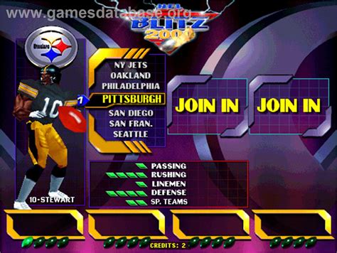 NFL Blitz 2000 Gold Edition - Arcade - Artwork - Select Screen