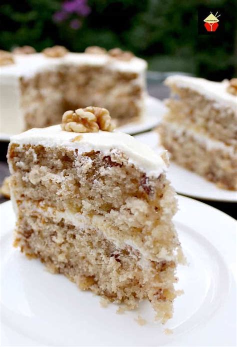 Walnut Cake is a delicious easy recipe. The cake is so soft and fluffy ...