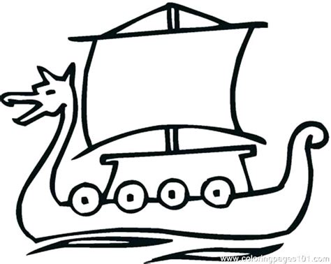 Viking Longboat Drawing | Free download on ClipArtMag