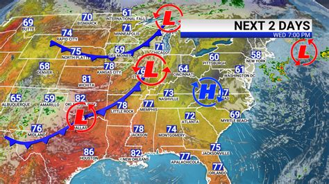 Cold Front Weather Map