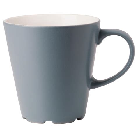 DINERA Mug Grey-blue/white 35 cl - IKEA