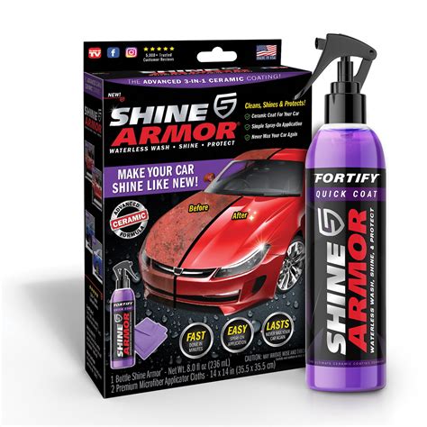 Shine Armor Advanced 3-in-1 Ceramic Coating, Car Wax, Wash and Shine ...