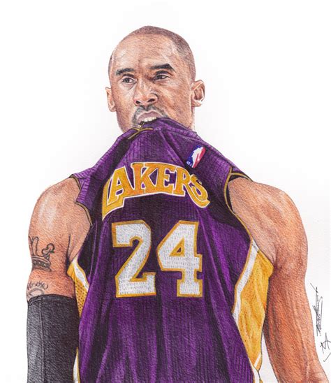 Kobe Bryant Ballpoint Pen Drawing by demoose21 on DeviantArt