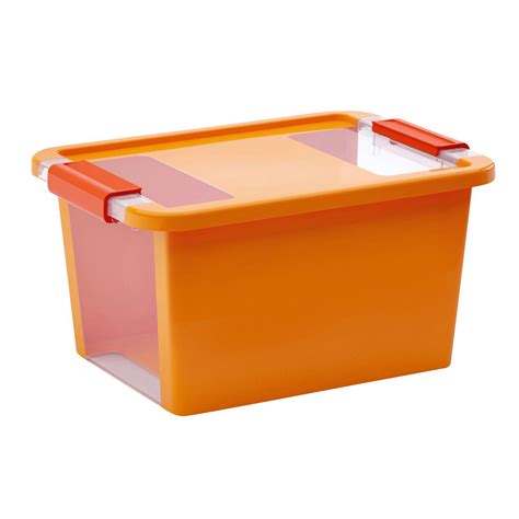 Kis Bi Box Orange 11L Plastic Storage Box | Departments | DIY at B&Q