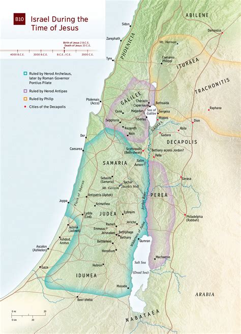 Israel Map In Jesus Time