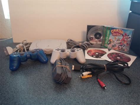 Sony PlayStation 1 One (PS1) Mini Console w/2 Controls/4 Games -Tested ...