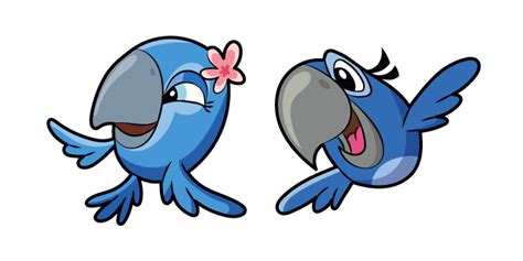 Angry Birds Jewel and Blu cursor – Custom Cursor