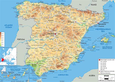 Maps of Spain | Detailed map of Spain in English | Tourist map (map of ...