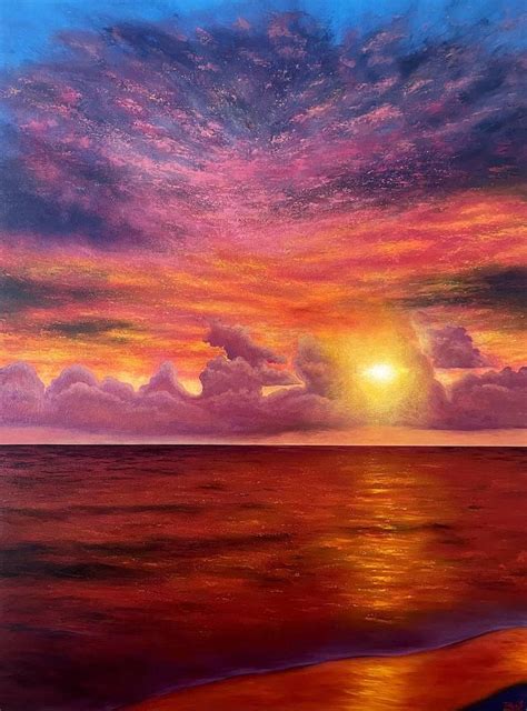 Sunset in Heaven Painting by Tanya Hansen | Saatchi Art