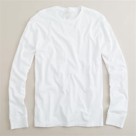 J.crew Slim-Fit Long-Sleeved Cotton T-Shirt in White for Men | Lyst