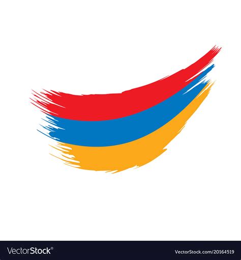 Armenia flag Royalty Free Vector Image - VectorStock