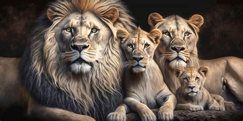 What Animal Lion Family