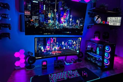 Purple Pastel Gaming Setup - Nigai Wallpaper