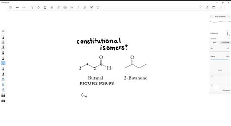 SOLVED:Are butanal and 2 -butanone (Figure P 19.93 ) constitutional ...