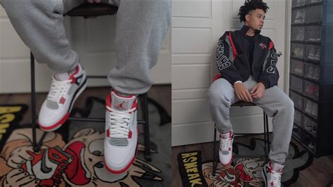 Fire Red Air Jordan 4 | What I'd Wear - YouTube