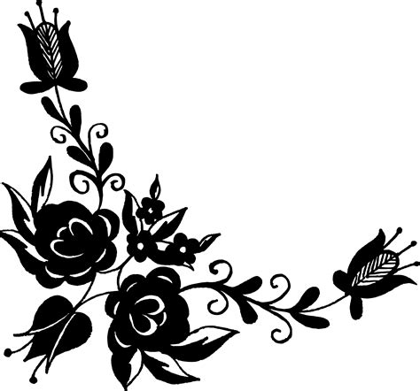 18 Flower Corner Vector (PNG Transparent, SVG) | OnlyGFX.com