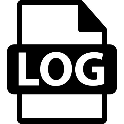 Free Icon | Log file format