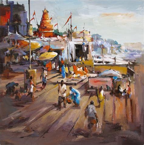 ArtSlant - Varanasi_03 | Varanasi, Painting, Art