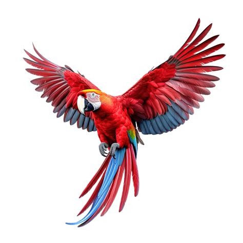 Scarlet macaw parrot flying 24724946 PNG