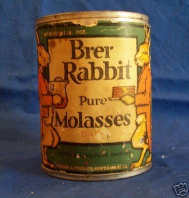 Brer Rabbit pure sugar cane syrup tin with paper l | #519843