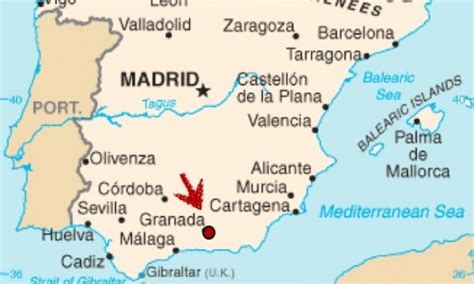 GRANADA SPAIN MAP - Imsa Kolese