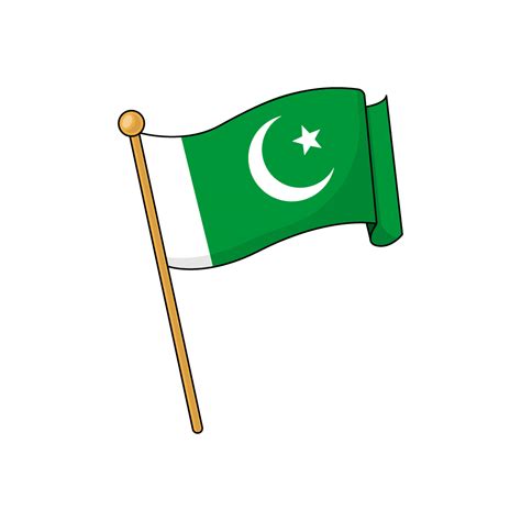 Pakistan Flag Royalty Free Stock SVG Vector and Clip Art